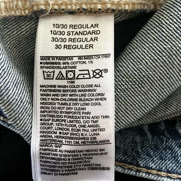 GAP Mid Rise '90s Loose Jeans-Dark Clerk-Size 10/30 - Picture 6 of 7